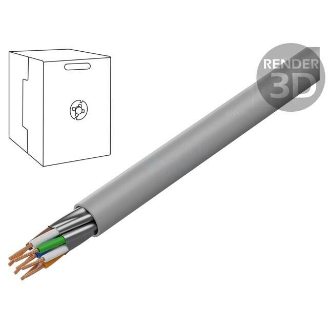 DIGITUS Wire; U/FTP; Cat 6a; 4x2x27AWG
