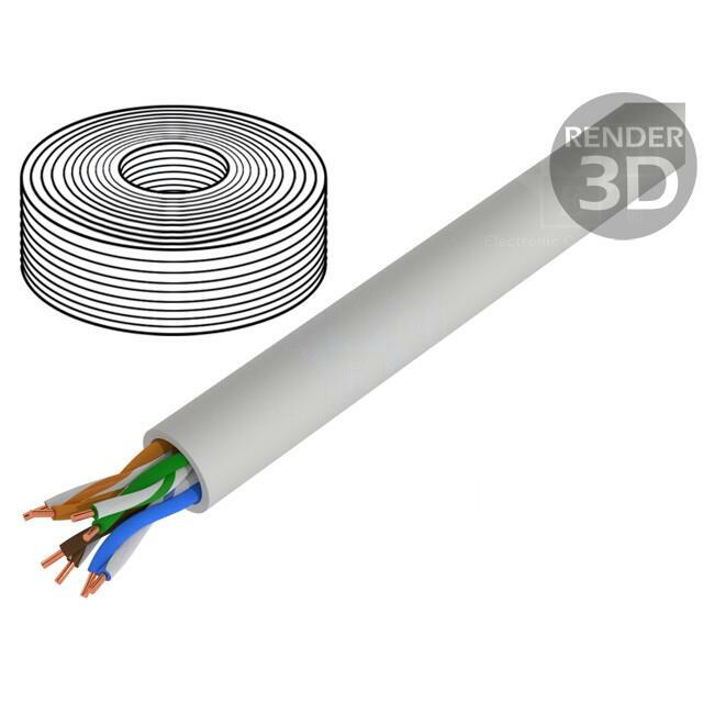 DIGITUS Wire; U/UTP; Cat 5e; 4x2x24AWG
