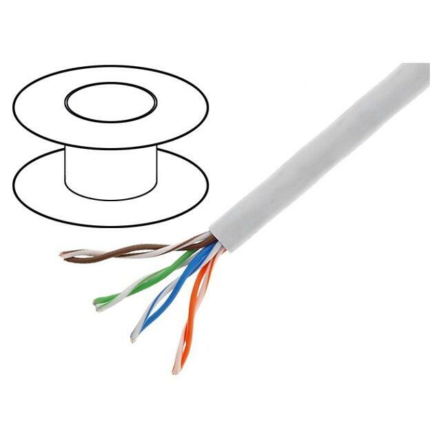 GOOBAY Wire; U/UTP; Cat 5e; 4x2x26AWG