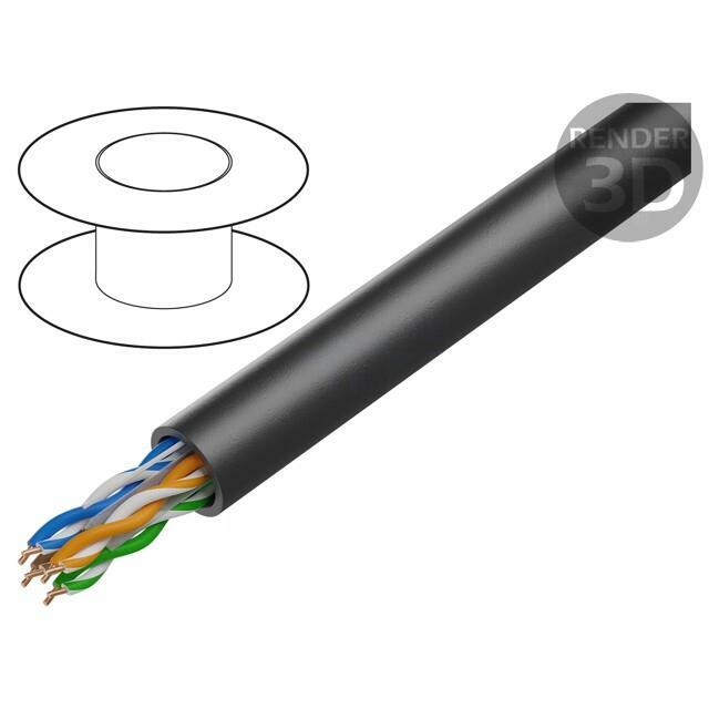 DIGITUS Wire; U/UTP; Cat 6; 4x2x23AWG