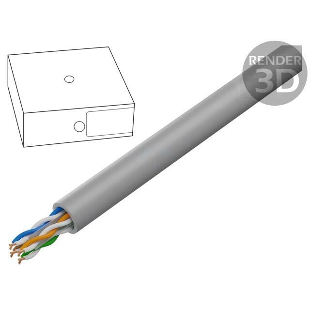 DIGITUS Wire; U/UTP; Cat 6a; 4x2x26AWG