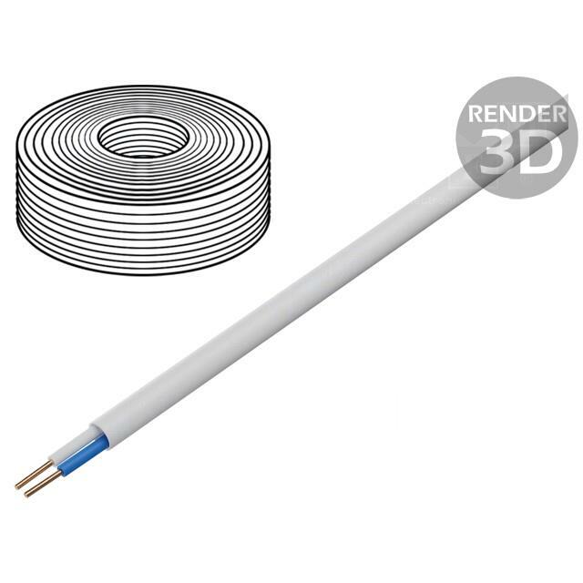 TECHNOKABEL Wire; YTDY; 2x0.5mm; round