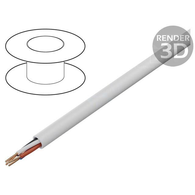 TECHNOKABEL Wire; YTDY; 4x0.5mm; round