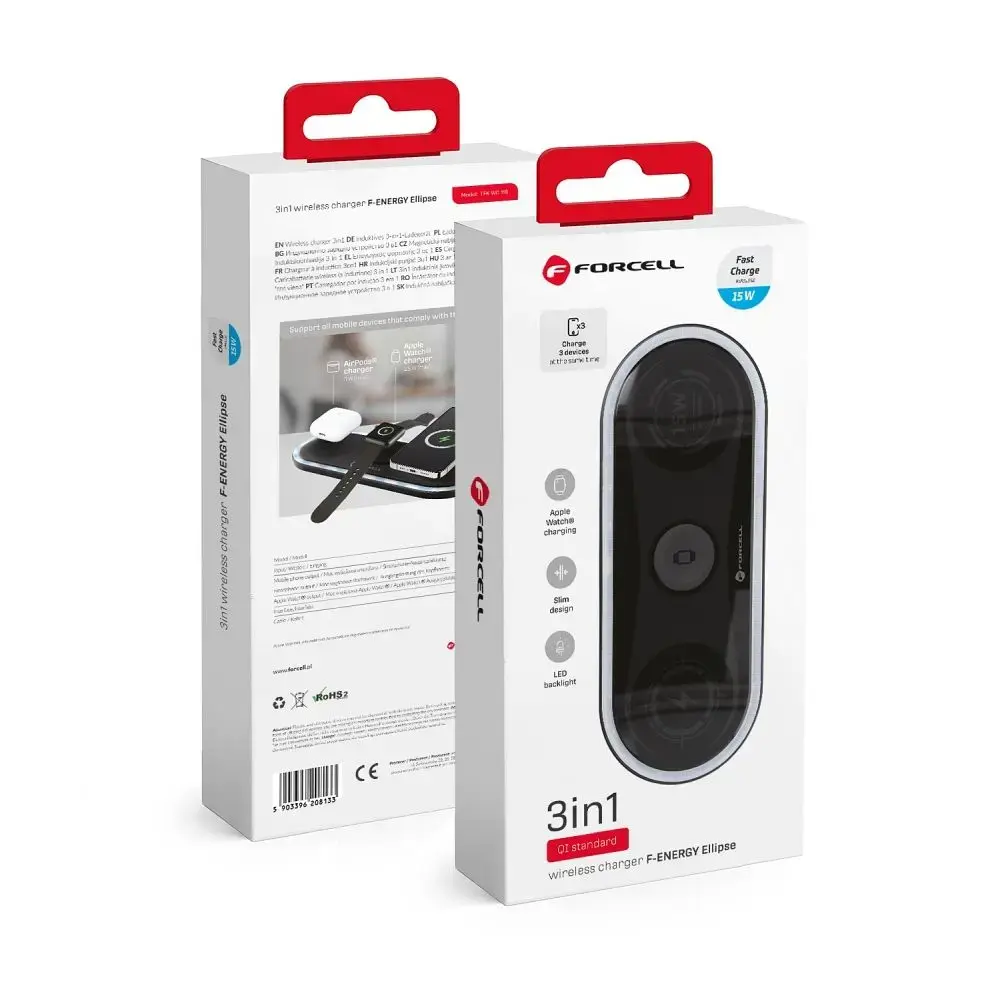 Wireless charger Forcell F-Energy Ellipse 3w1