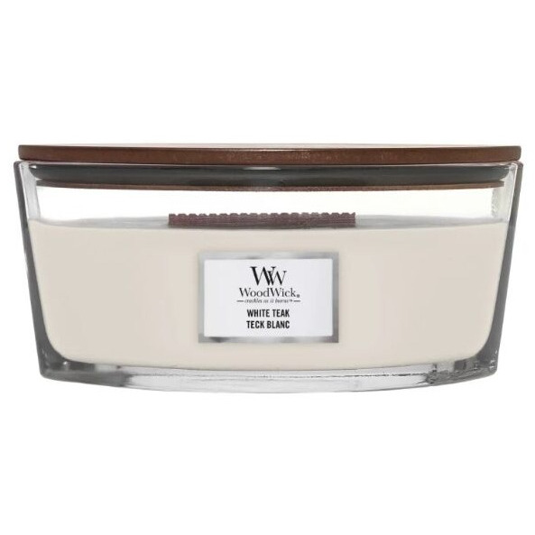 WoodWick White Teak Elipsa Aromātiskā svece