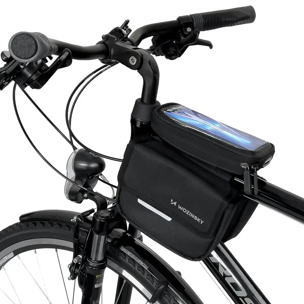 Wozinsky bicycle frame bag, waterproof phone