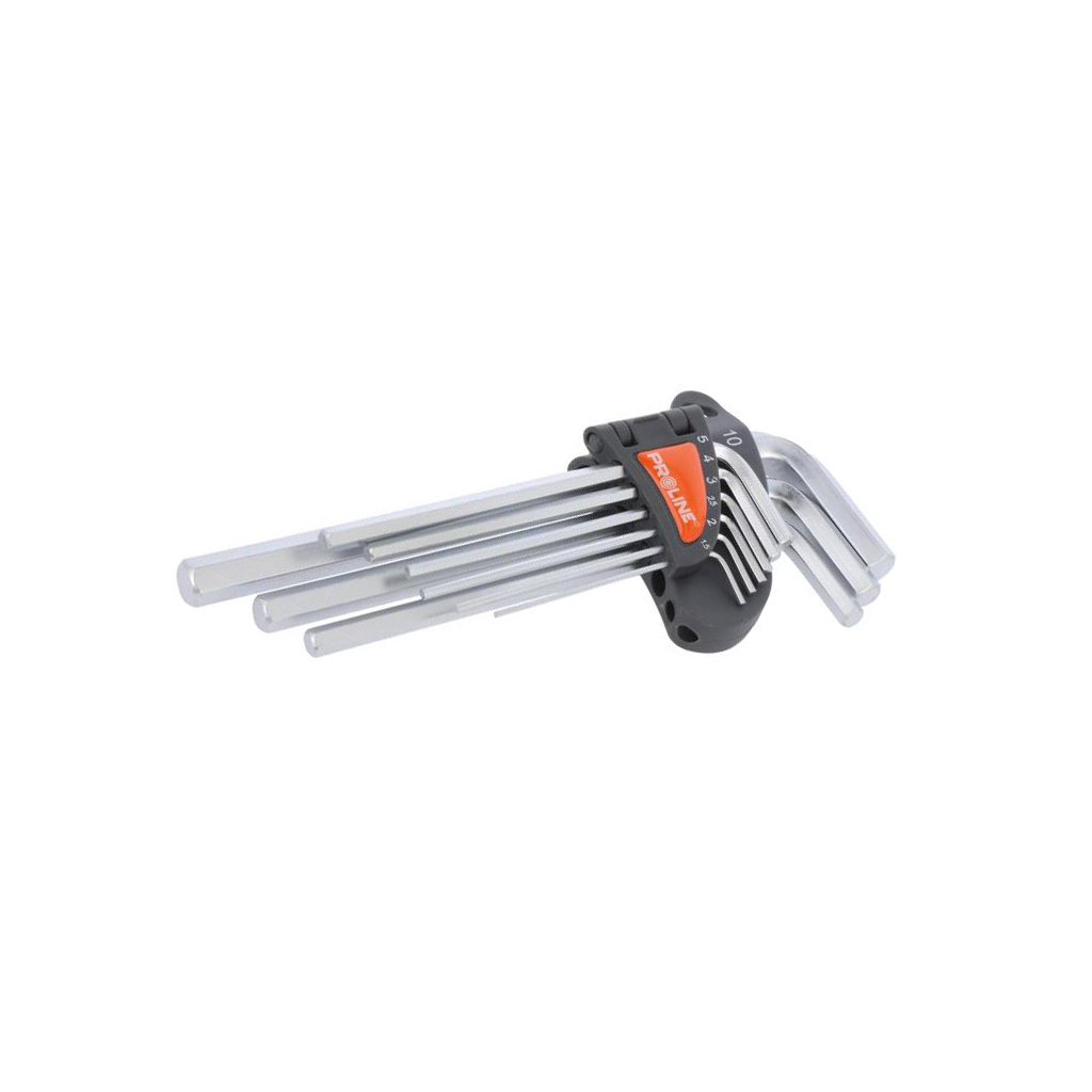 PROLINE Wrench: hex key-set; Chrom-vanadium steel