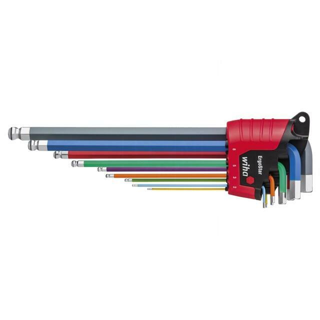 Wrench: hex key-set; Chrom-vanadium steel; blister