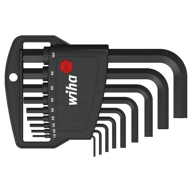 Wrench: hex key-set; Chrom-vanadium steel; Plating: