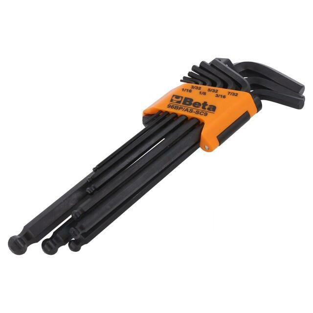 BETA Wrench: hex key-set; inch,spherical