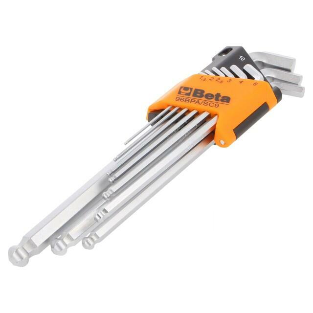 BETA Wrench: hex key-set; spherical; 9pcs
