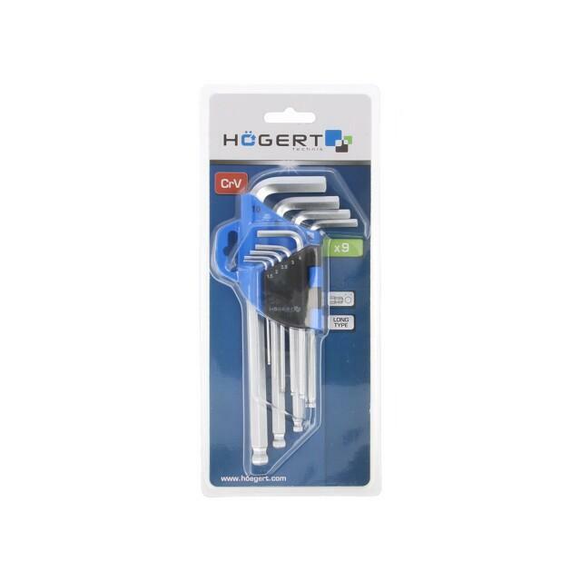 HÖGERT TECHNIK Wrench: hex key-set; spherical