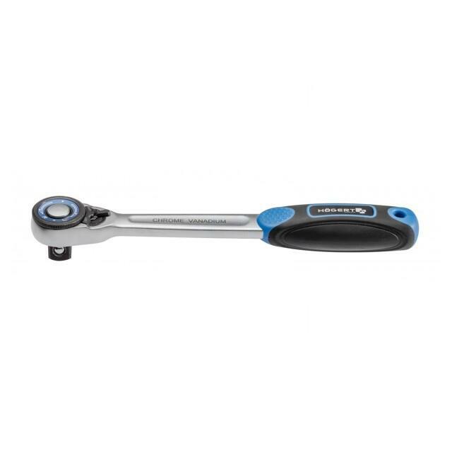 HÖGERT TECHNIK Wrench: rattle; 3/8"; Chrom-molybdenum