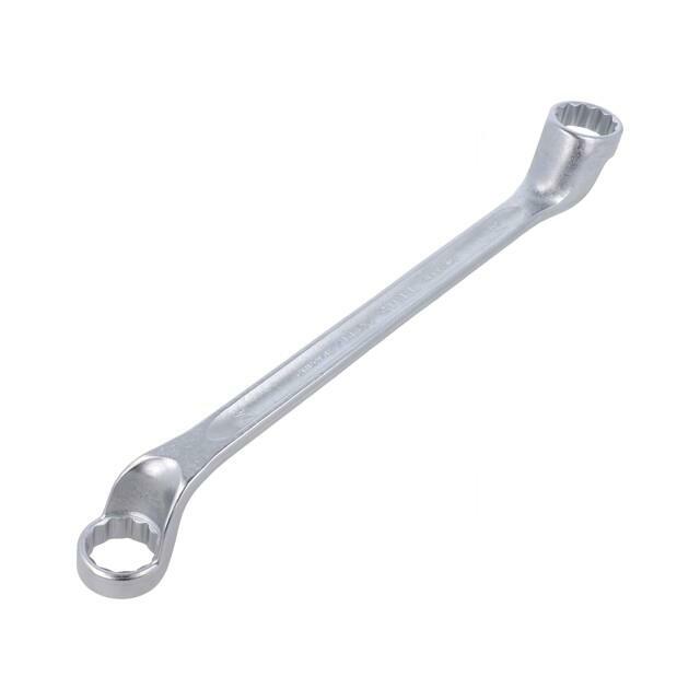 STAHLWILLE Wrench: ring; double-sided,bent; 24mm