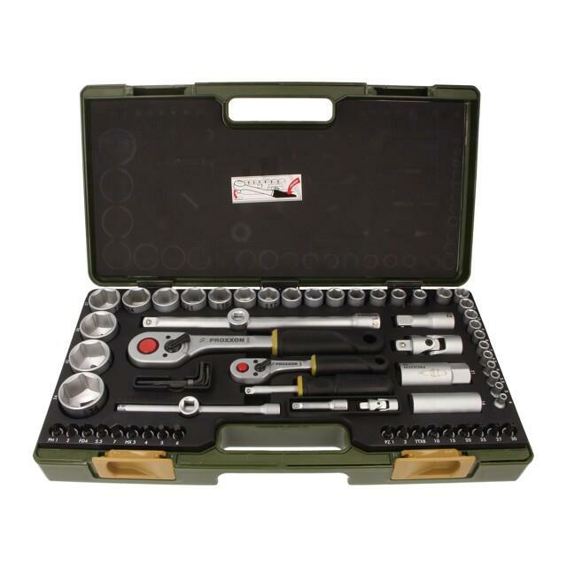 PROXXON Wrench-set; 6-angles,socket spanner; 1/2"