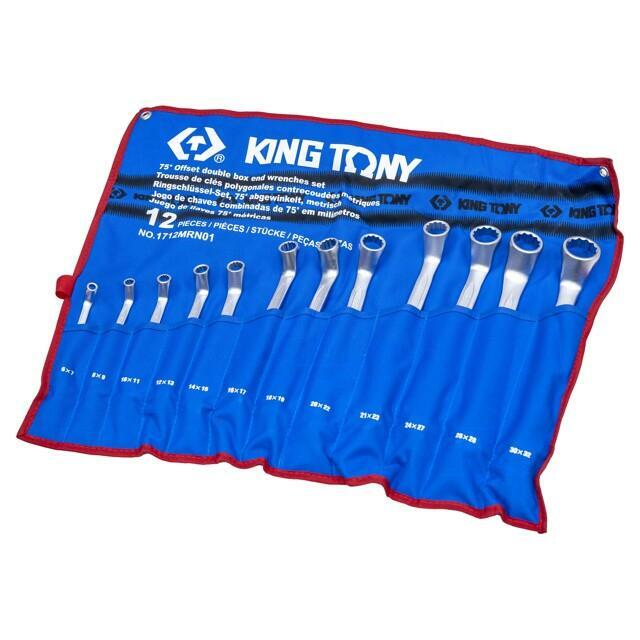 KING TONY Wrench-set; box,bent; 12pcs