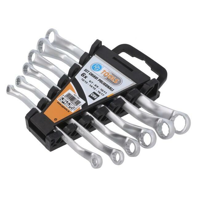 PG TOOLS Wrench-set; box,bent; Chrom-vanadium