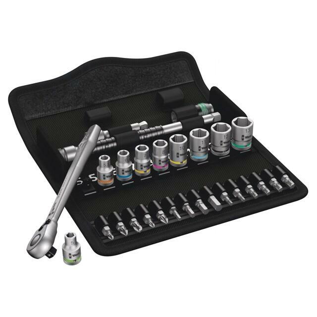 Wrench-set; socket spanner; 1/4"; 28pcs. |