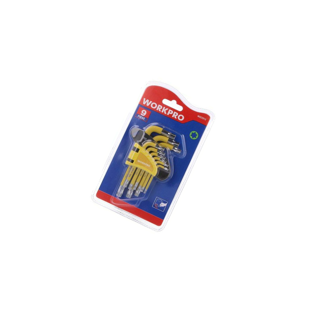 WORKPRO Wrench: Torx®-set; Chrom-vanadium steel; 9pcs