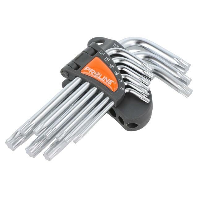 PROLINE Wrench: Torx®-set; Chrom-vanadium steel; 9pcs