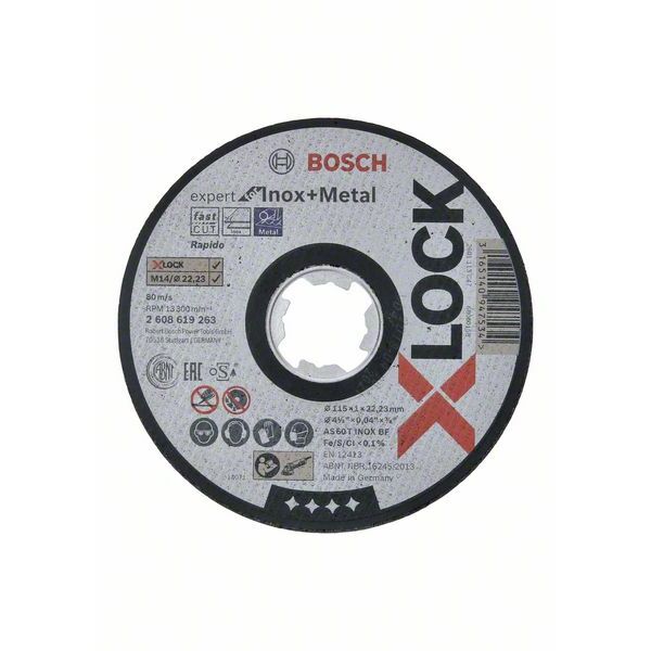 BOSCH X-LOCK Expert Inox  Metal 115