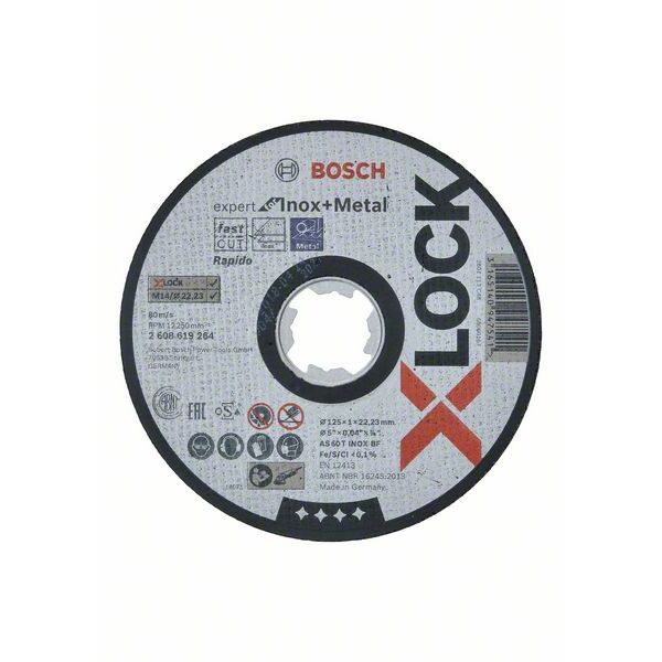 BOSCH X-LOCK Expert Inox Metal 125