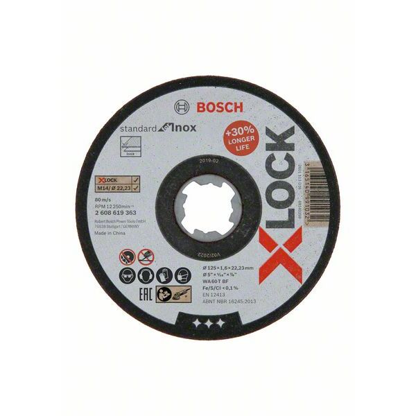 BOSCH X-LOCK Standard for Inox 125