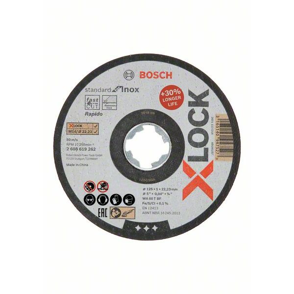 BOSCH X-LOCK Standard for Inox 125