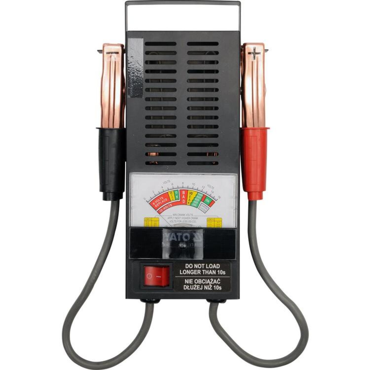 YATO Akumulatora testeris 6V/12V, 200-1000A (YT-8310)