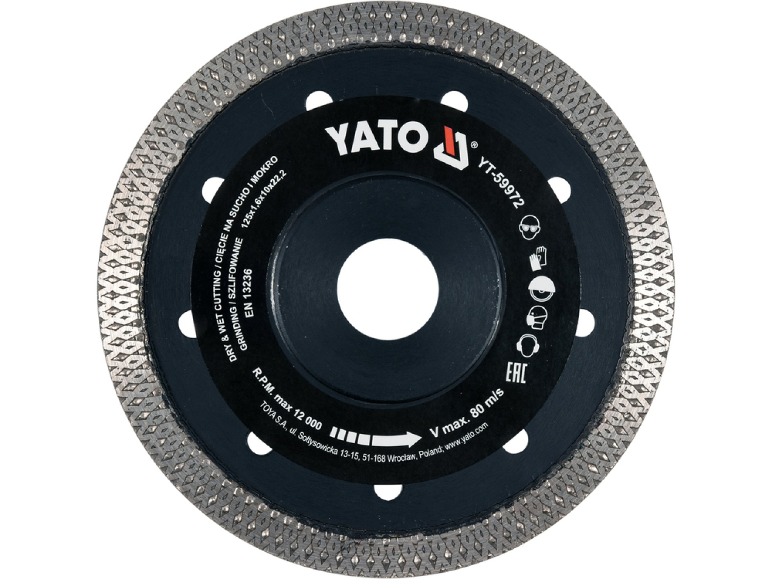 Yato Dimanta griezējdisks YT-59972, 125mm, 10mm