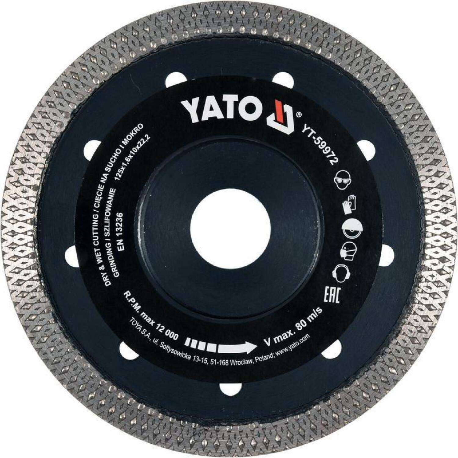 Yato Dimanta griezējdisks YT-59972, 125mm, 22