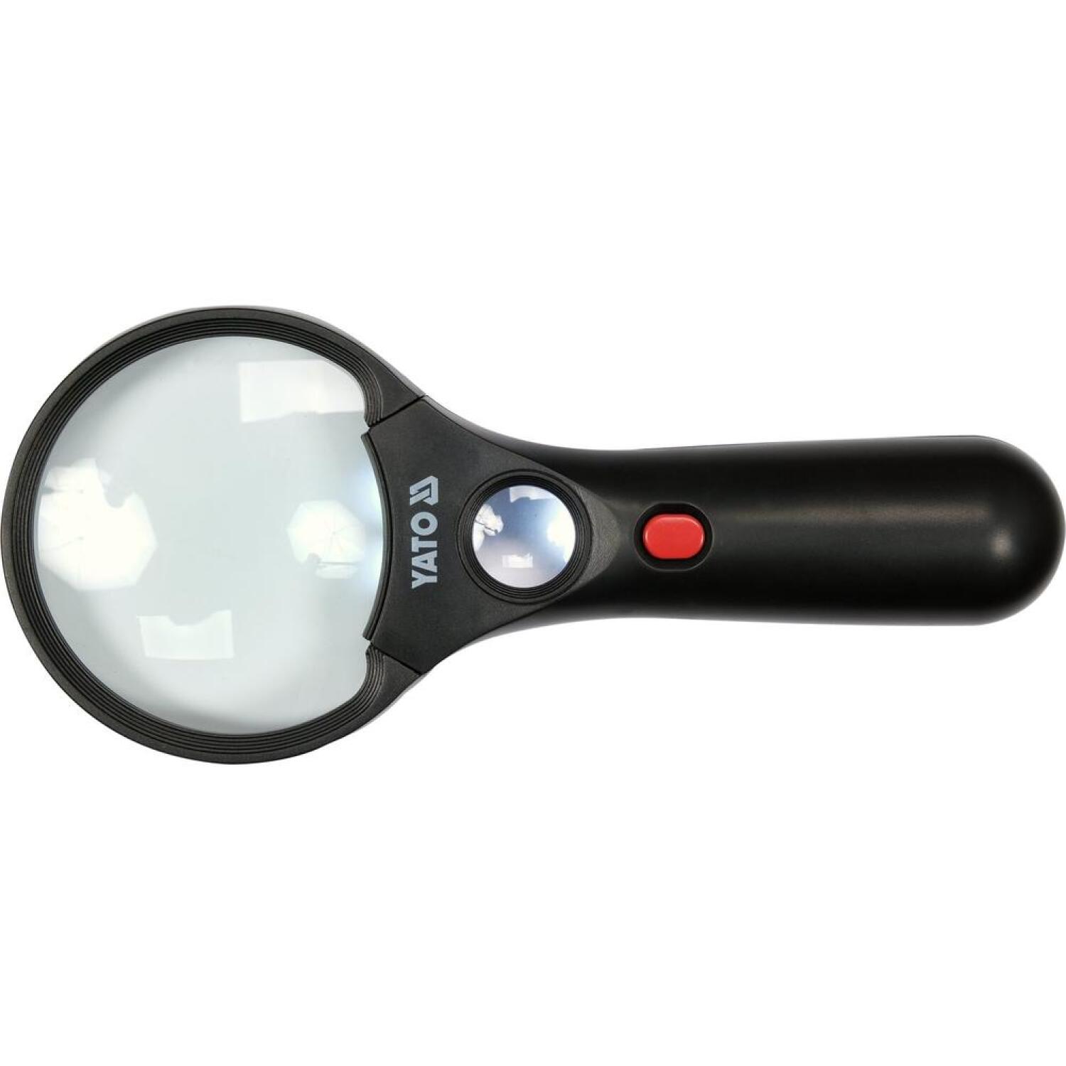 YATO Lupa ar Led apgaismojumu 3X/45X