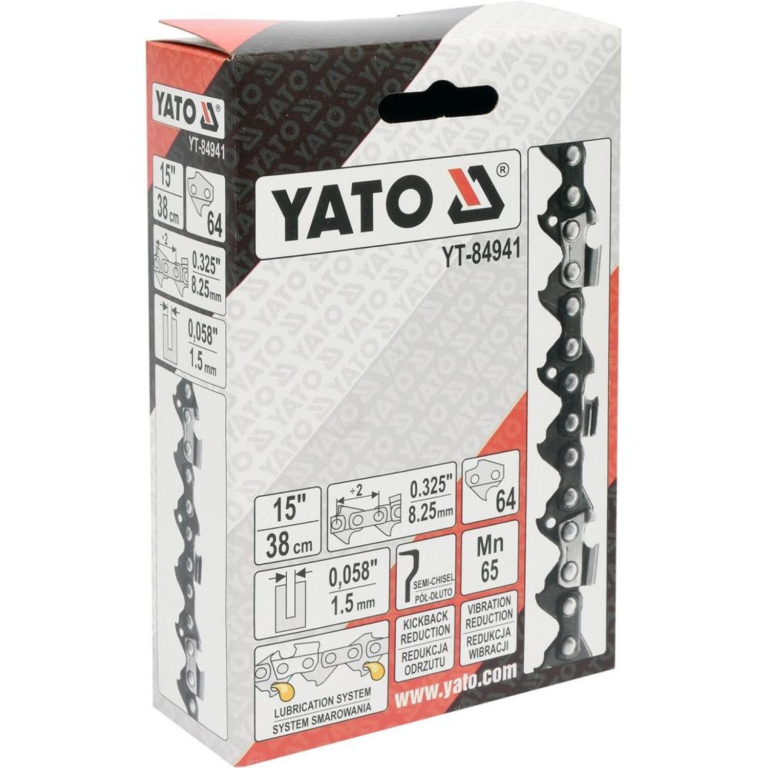 Yato motorzāģa ķēde YT-84941, 15" 380mm