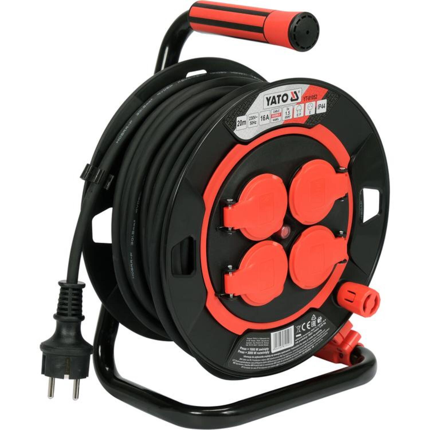 Yato pagarinātāja spole YT-81052, 20m, 3Gx1