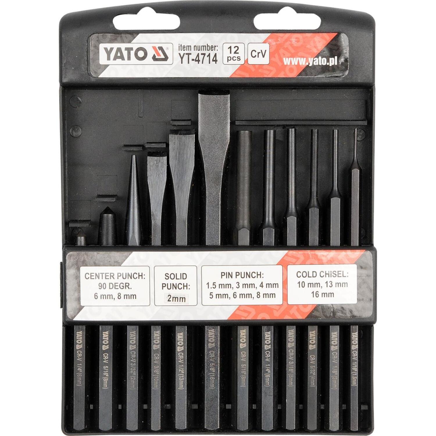 Yato punktsišu un kaltu komplekts YT-4714