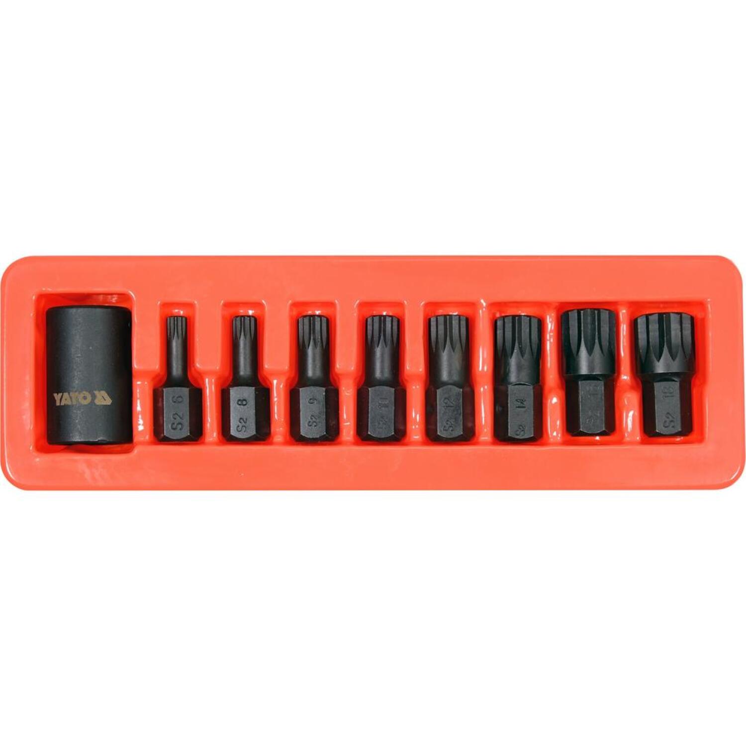 YATO Spline 1/2" Trieciengalvu Komplekts (YT-10663)