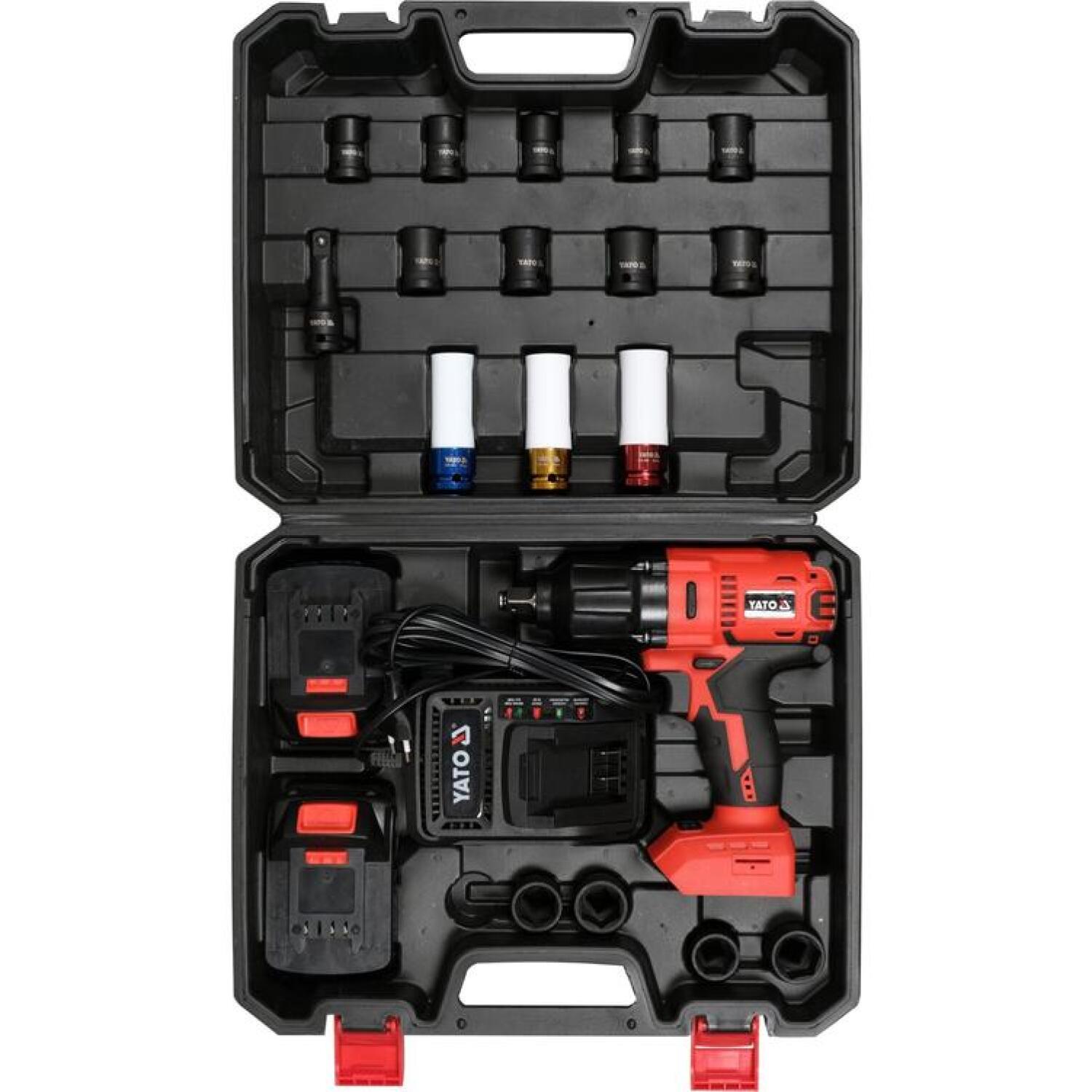 Yato triecienuzgriežņu atslēga YT-82807, 18V, 1/2"
