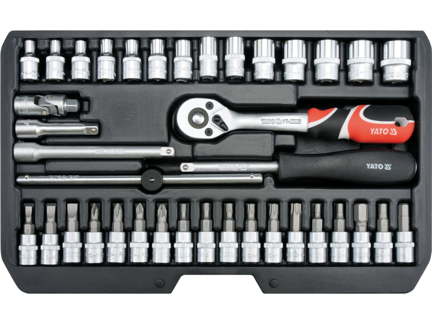 Yato YT-14471 Instrumentu komplekts 1/4", 38gab