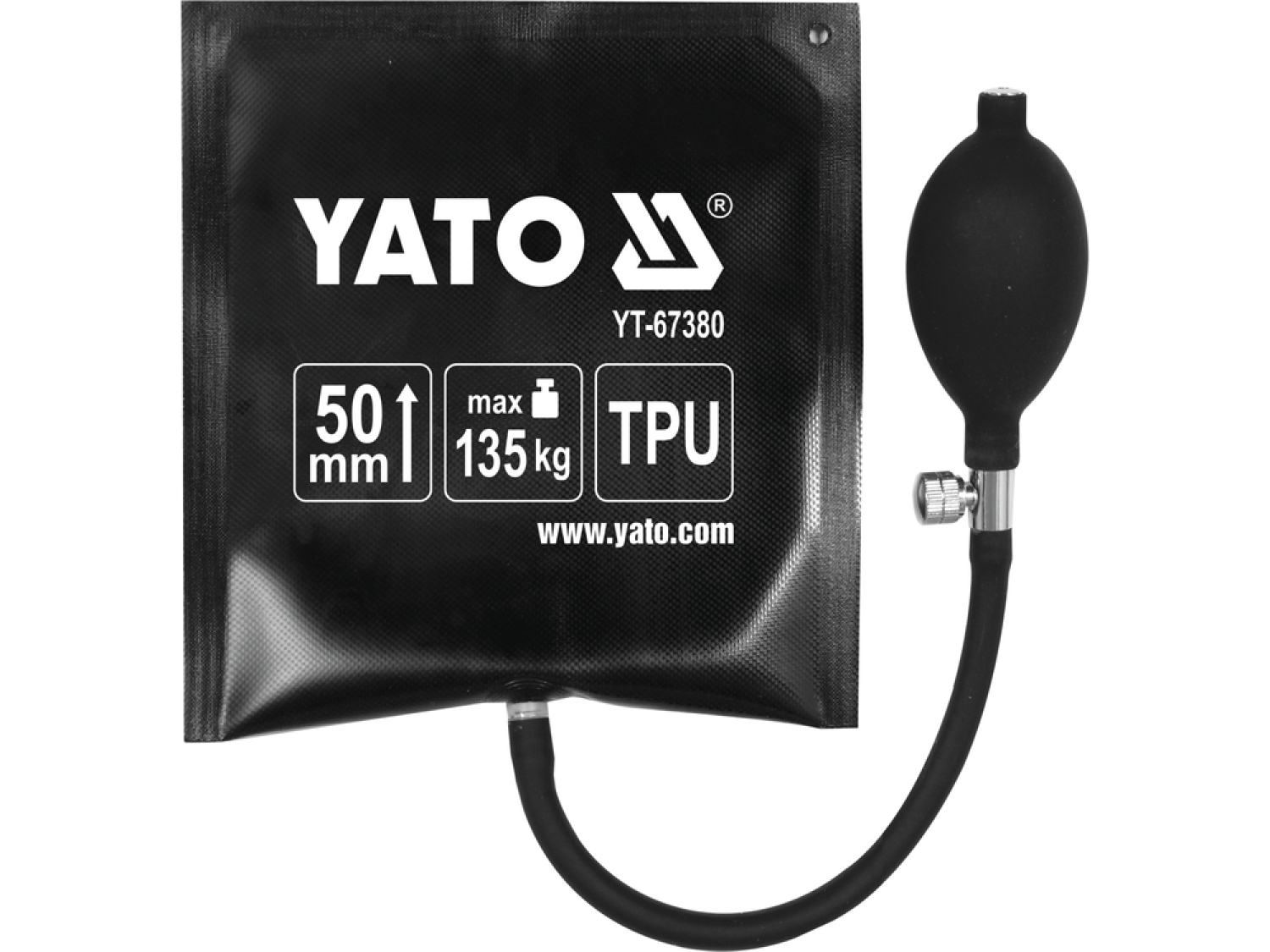 Yato YT-67380 pneimatiskais ķīlis, 150x160mm, 135kg