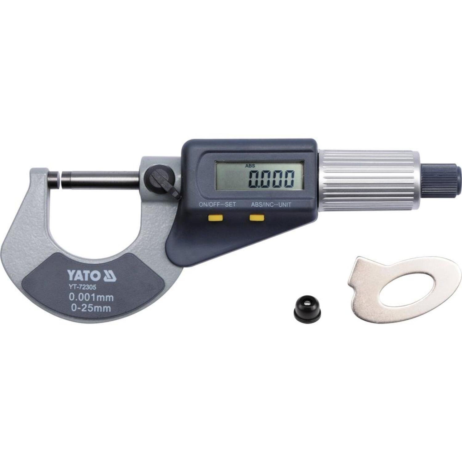 Yato YT-72305 digitālais mikrometrs, 0-25mm, 0