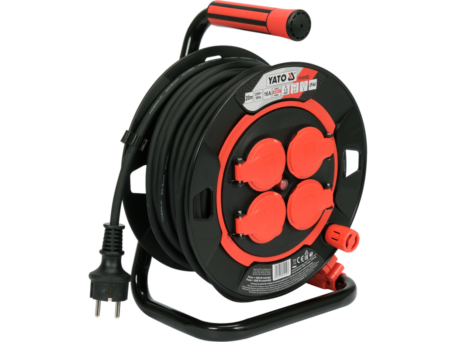 Yato YT-81052 kabeļa spole, 20m, 3Gx1