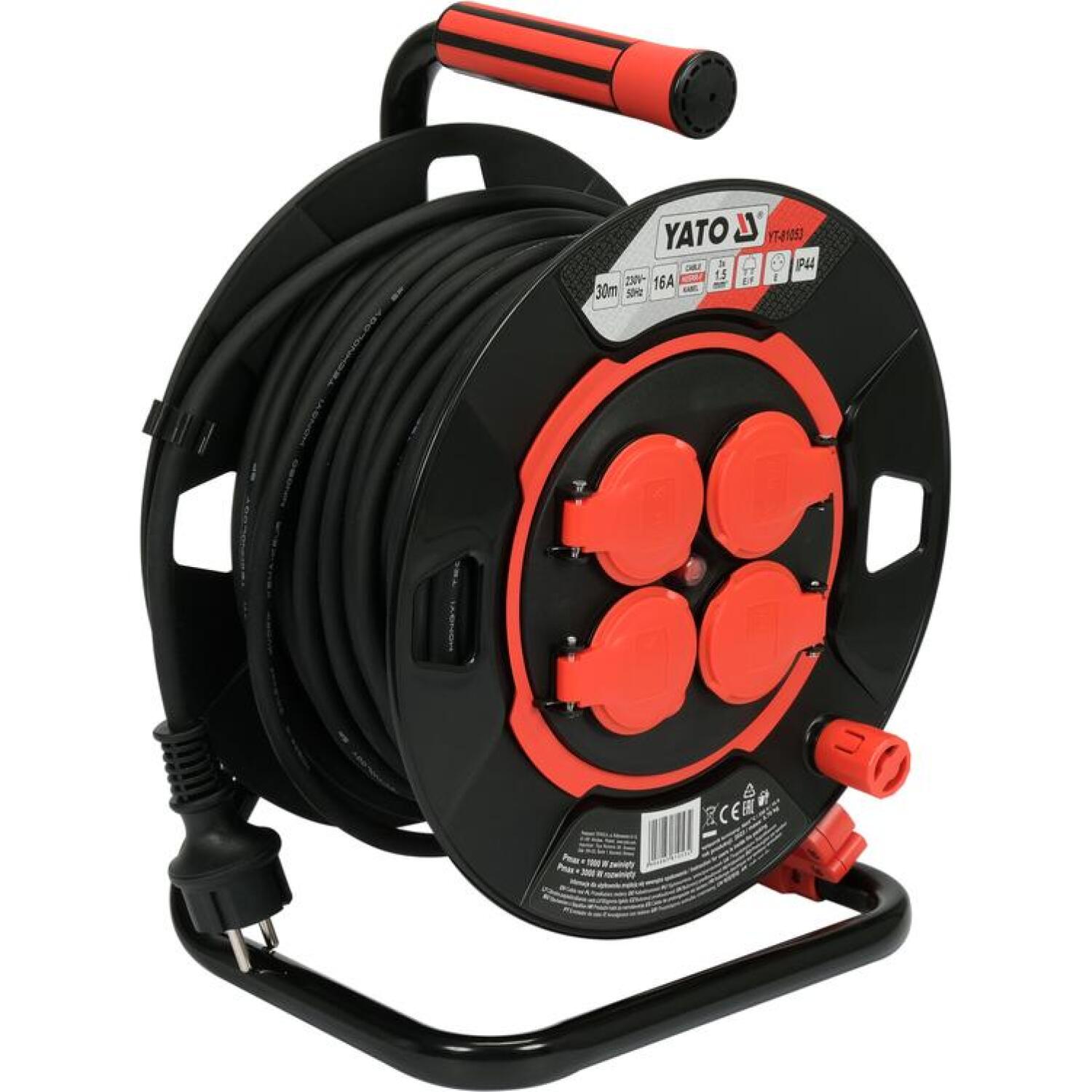YATO Elektriskais pagarinātājkabelis, 3G 1.5mm2