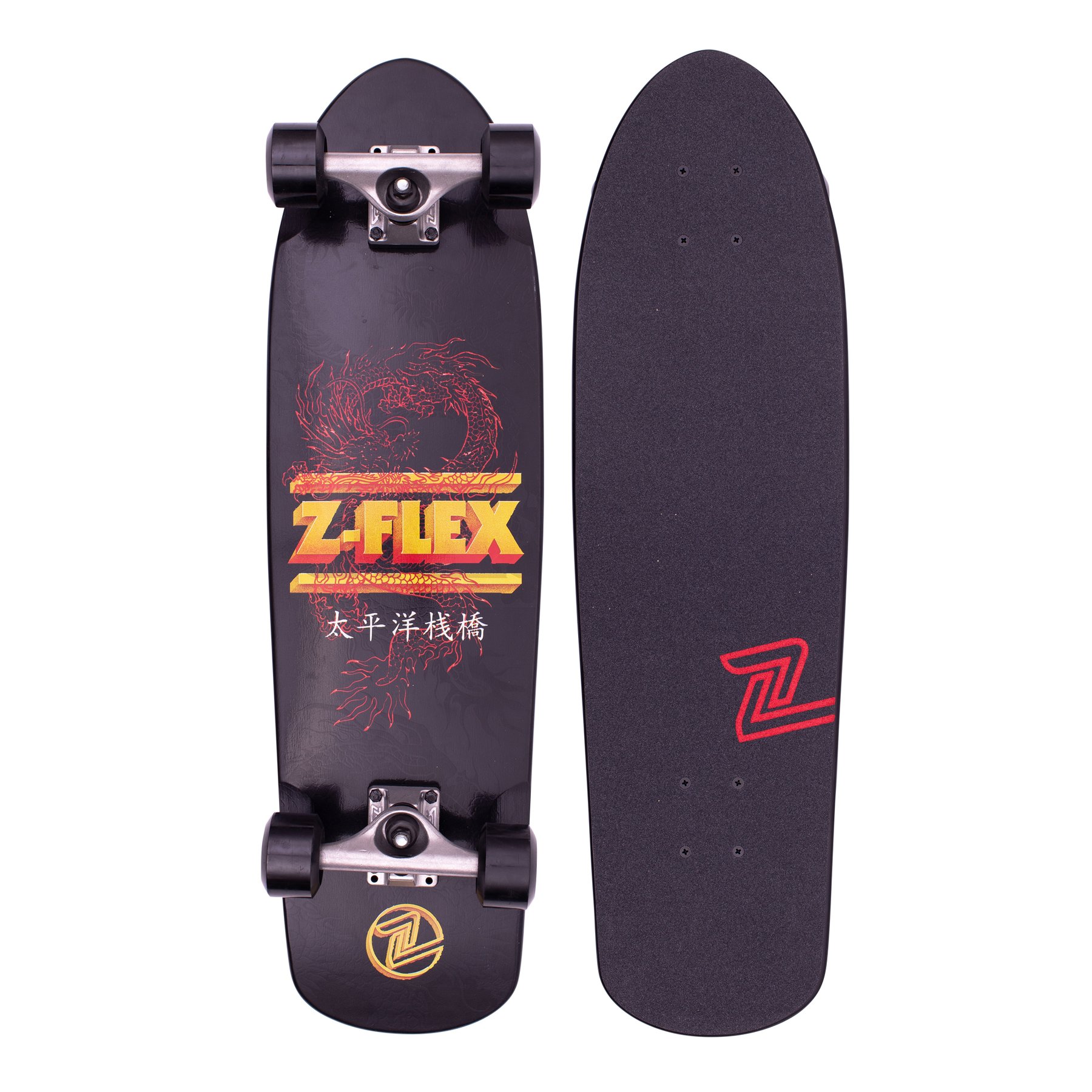 Z-Flex Shorebreak dēlis 30IN | z-flex-shadow-lurker-shorebreak-longboard-black-30