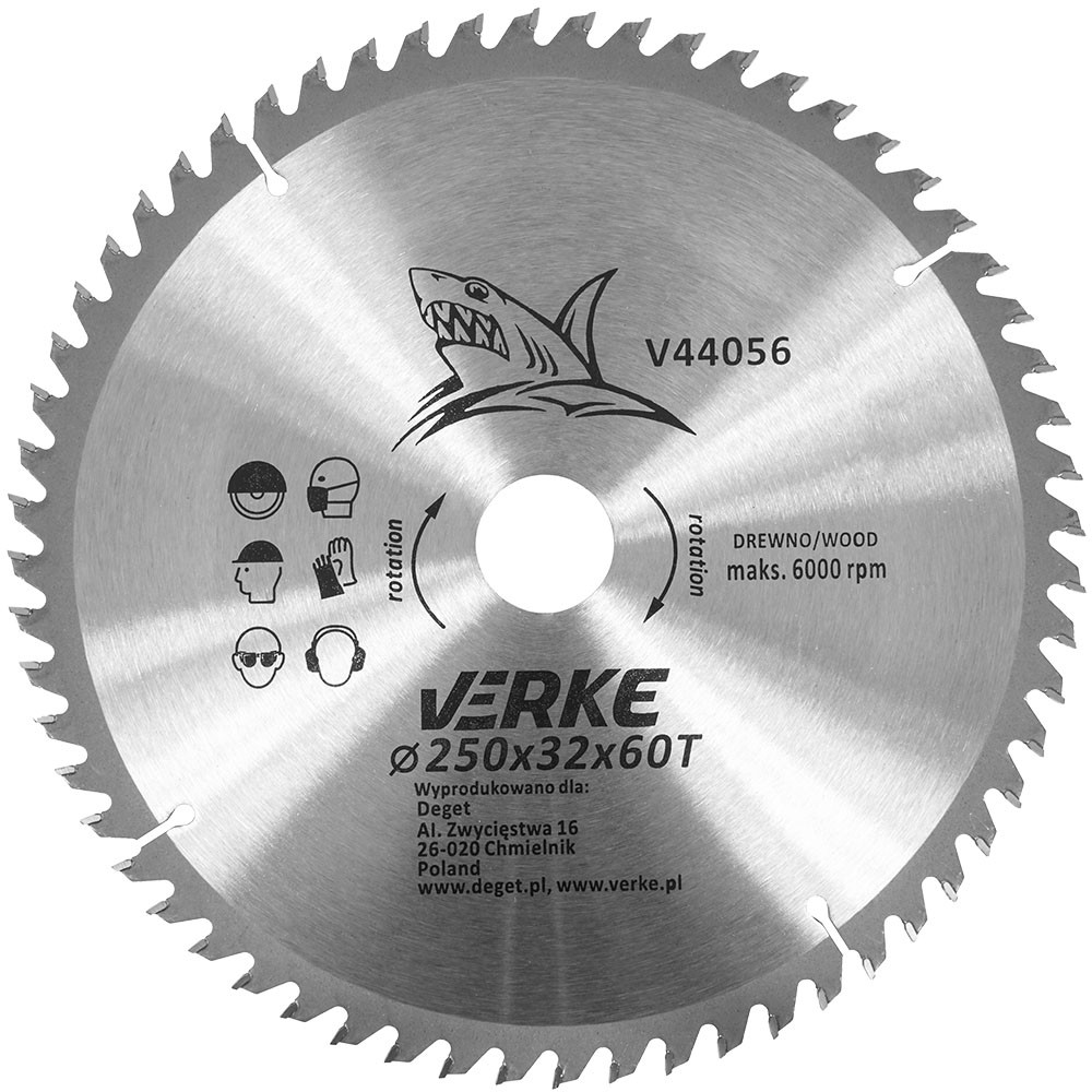 Zāģa ripa kokam 250x32x60z; V44056 VERKE