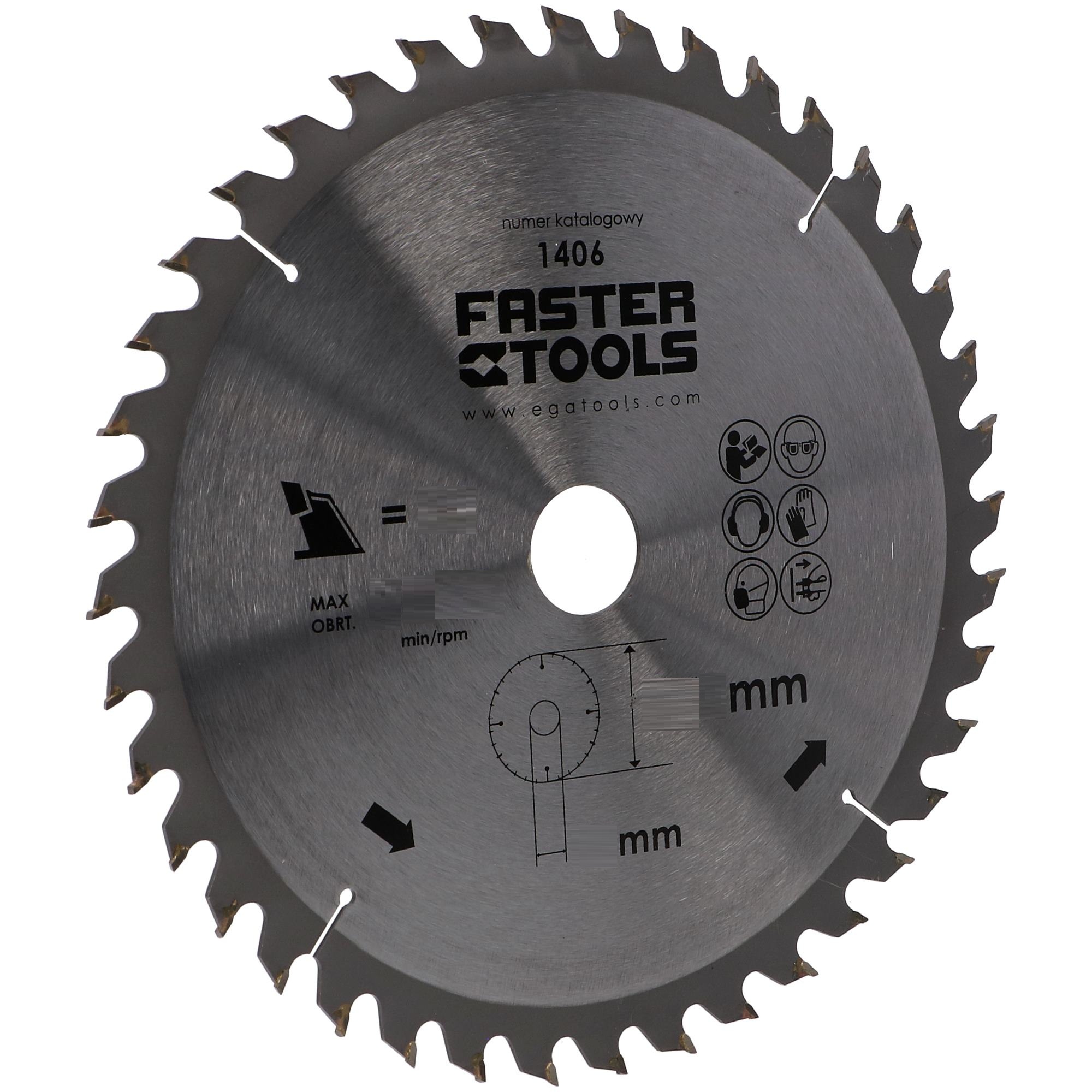 FASTER TOOLS Zāģripa D184x30mm 48z |