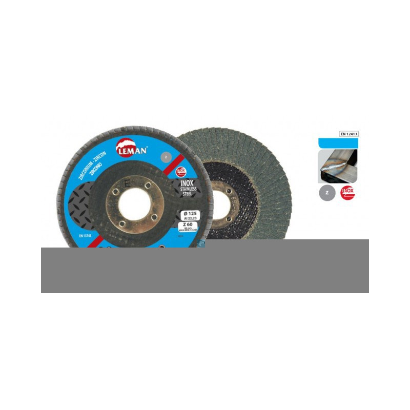 LEMAN Ziedlapiņu slīpdisks 125mm, gr 120