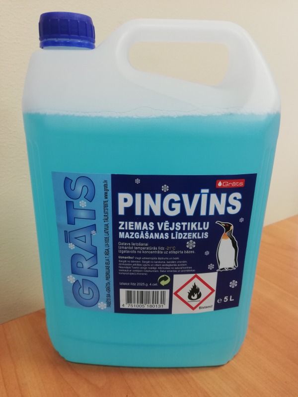 Grāts Ziemas vējstikla mazgāšanas šķidrums Pingvīns