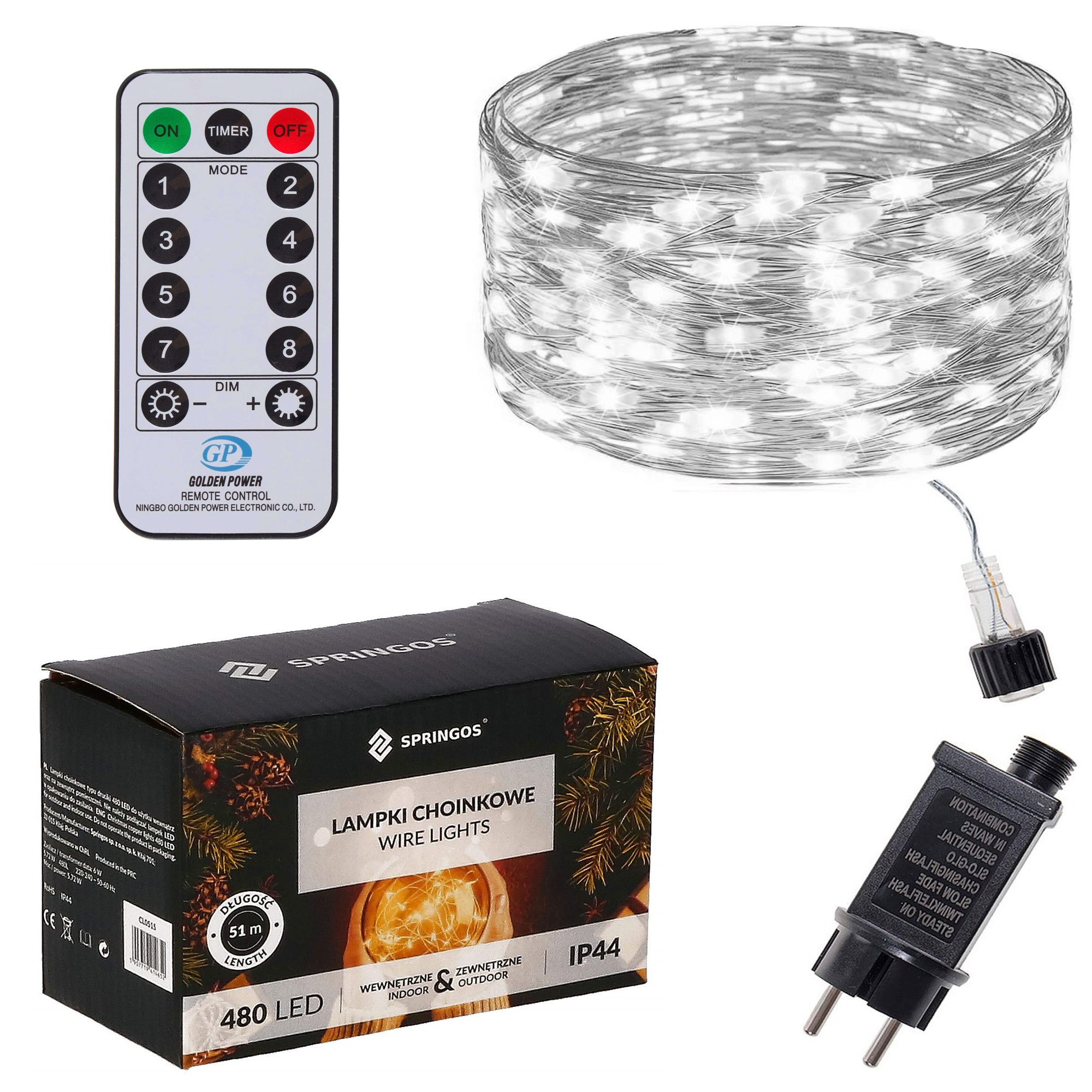 Ziemassvētku lampiņas Springos CL0513 480 Led
