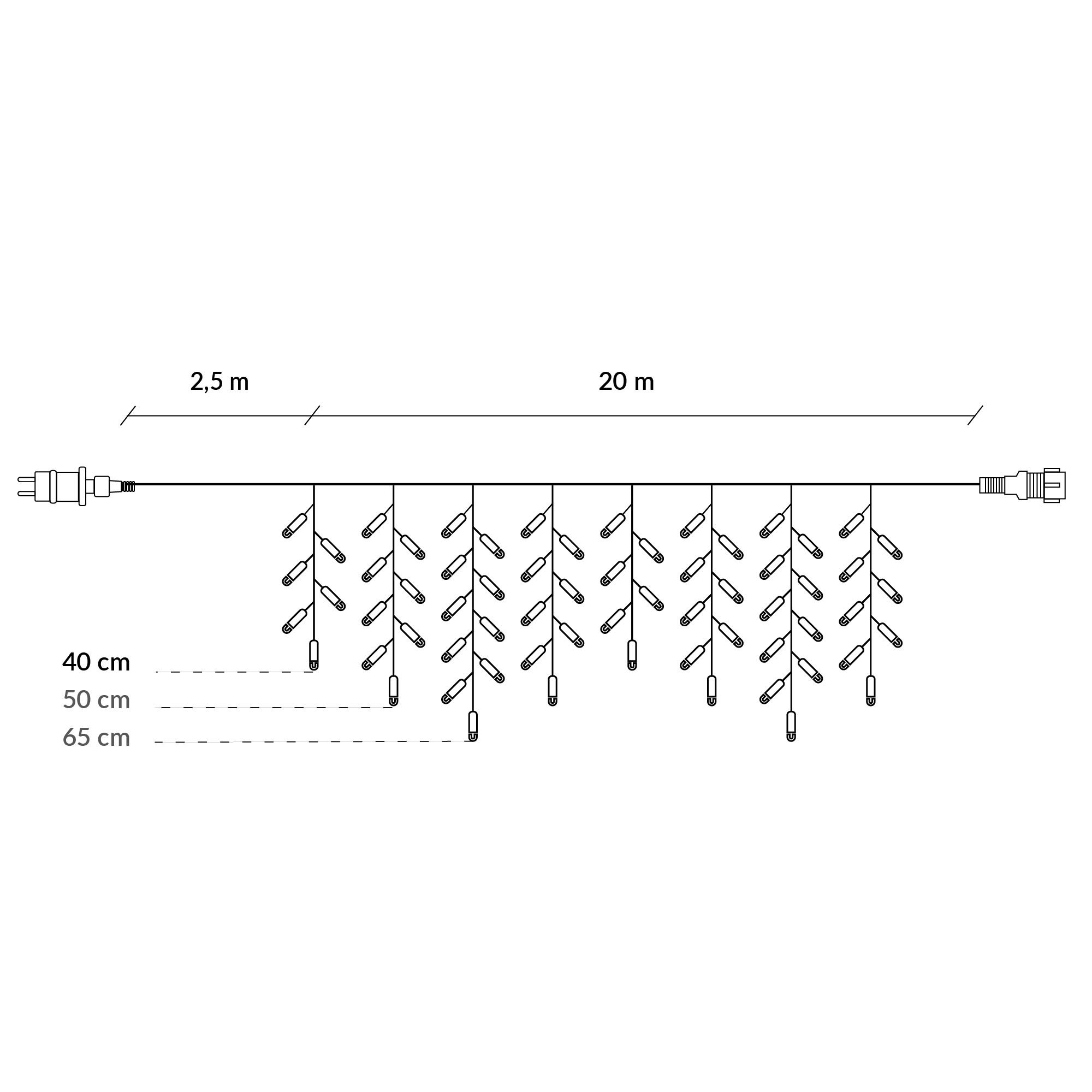 Ziemassvētku lampiņas Springos 500 Led 20