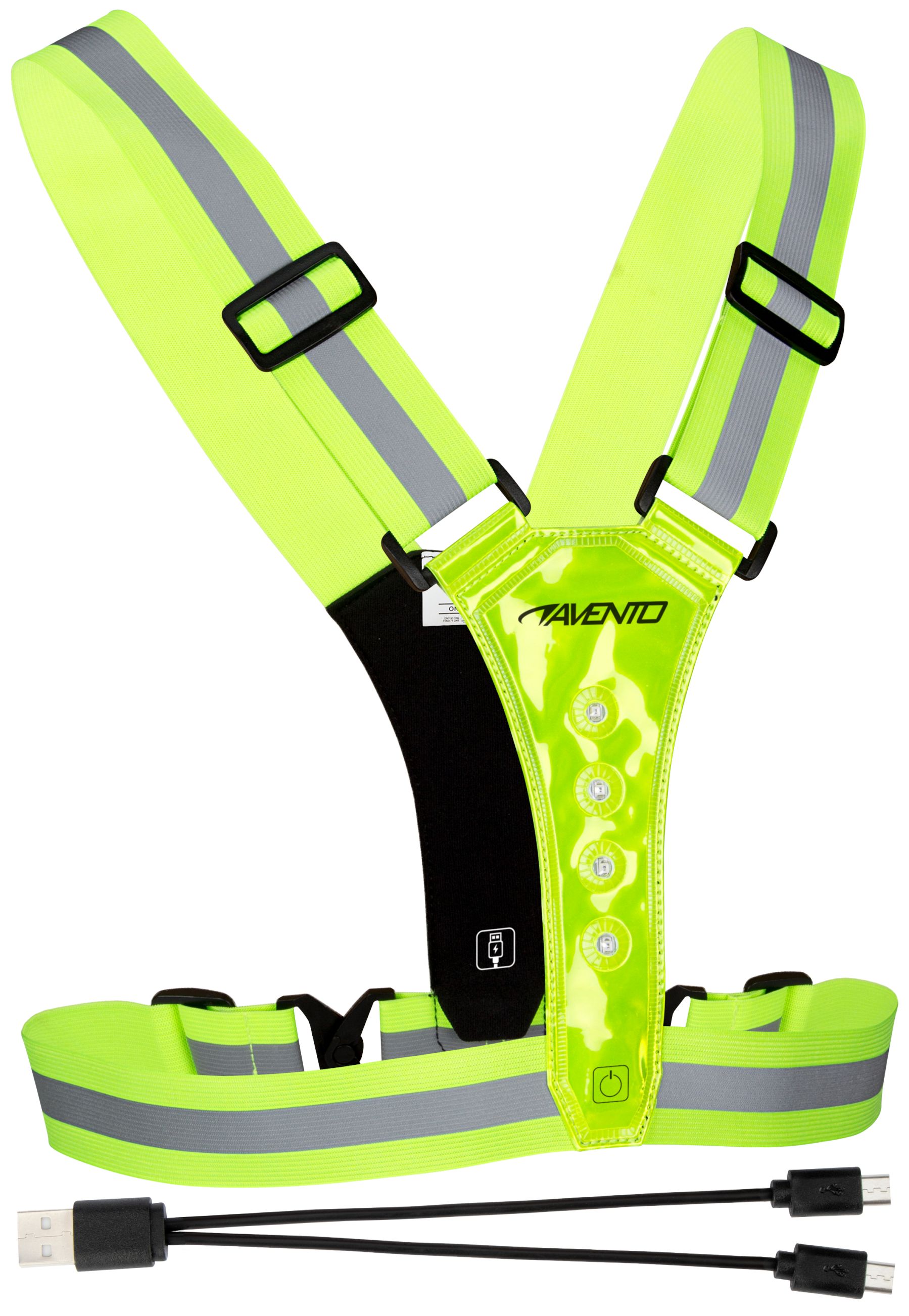 Vest AVENTO Reflective LED 44RE Yellow